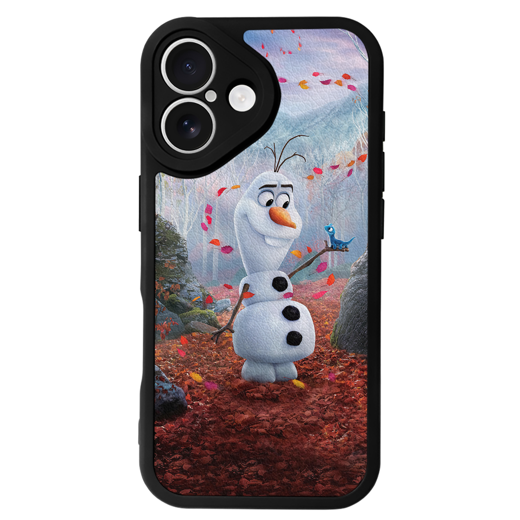 （画像用） アナと雪の女王 アンナ エルサ Frozen Anna Elsa 【iPhone 16シリーズ対応】シリコンスマホケース（レザー調） 材質：シリコン